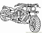 Coloring Pages Bike Motor Popular Bikes sketch template