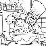 Chef Coloring Pages Colouring Printable Color Getcolorings Getdrawings Online sketch template