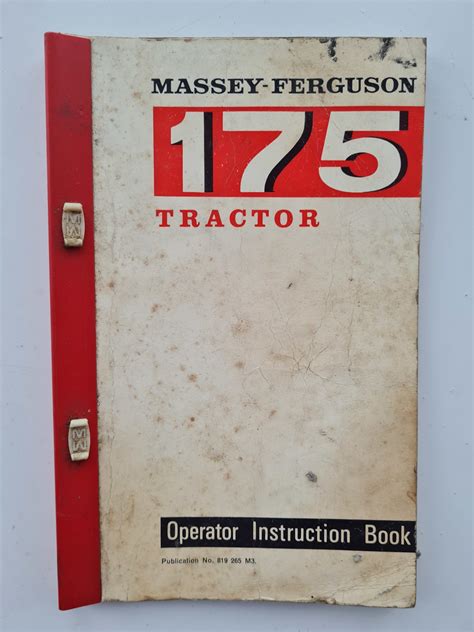 massey ferguson  tractor operators manual sps parts