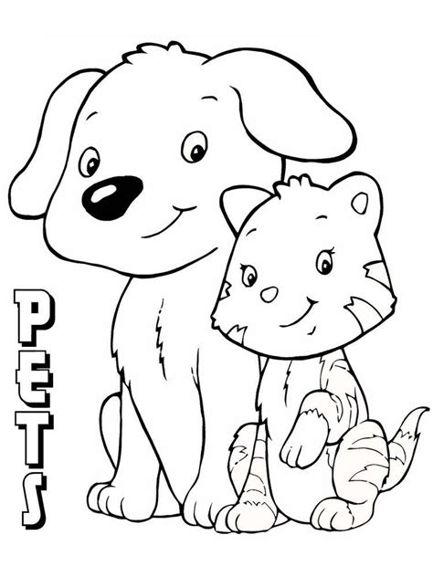 pets coloring sheets coloring pages