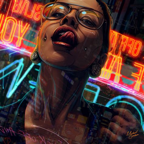 By Michael Corbin Digital Art Girl Cyberpunk Art Art