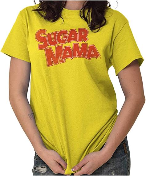 sugar mama logo favorite candy crewneck tees t shirt women