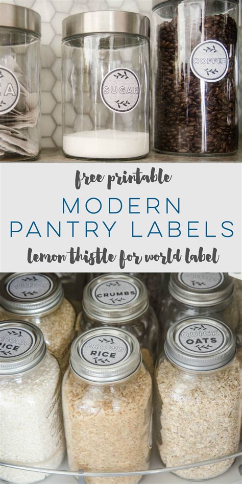 modern printable pantry labels  lemonthisle world label blog pantry labels template