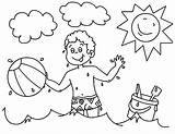Coloring Beach Ball Boy Playing Pages Printable Color His Theme Sunset Camaro Ss Items Online Getcolorings Getdrawings Kids Colorings Print sketch template