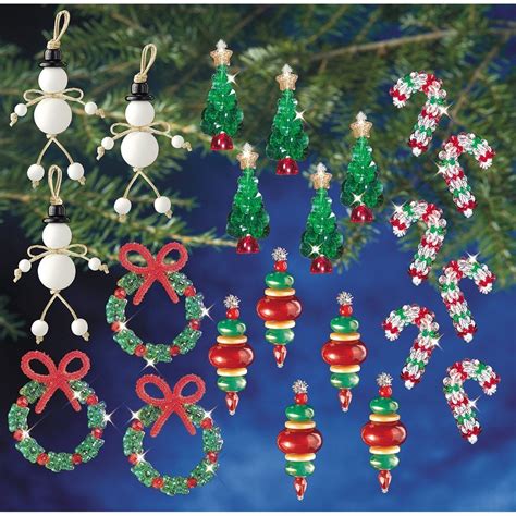holiday beaded ornament kit collection  traditional