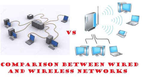 comparison  wired network  wireless network  computer