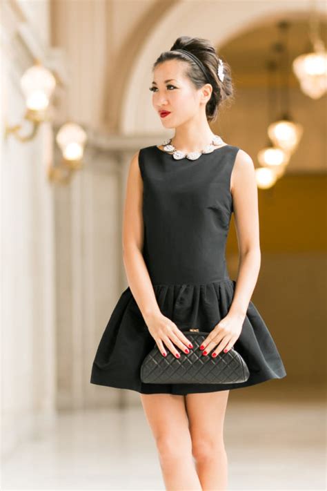 Little Black Dress Flare Dress And Modern Pearls Wendy