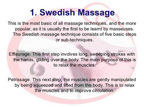 Top 10 Massage Techniques