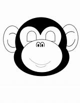 Monkey Masks Mask Mcmurry Dawgs Education sketch template