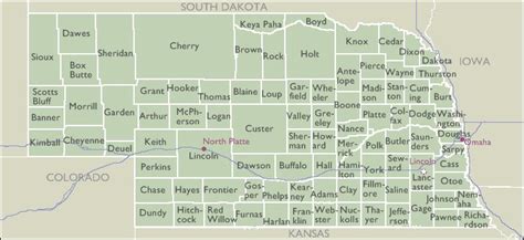 County 3 Digit Zip Code Maps Of Nebraska