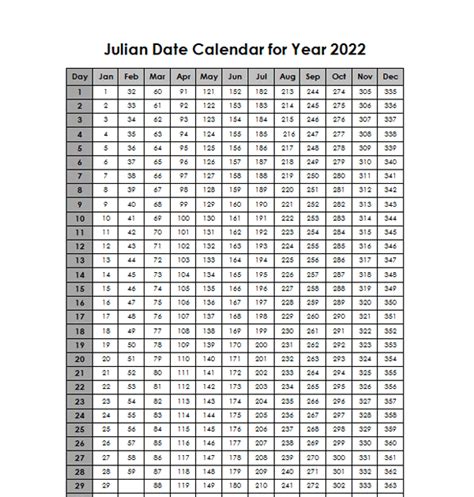 julian calendar printable printable world holiday