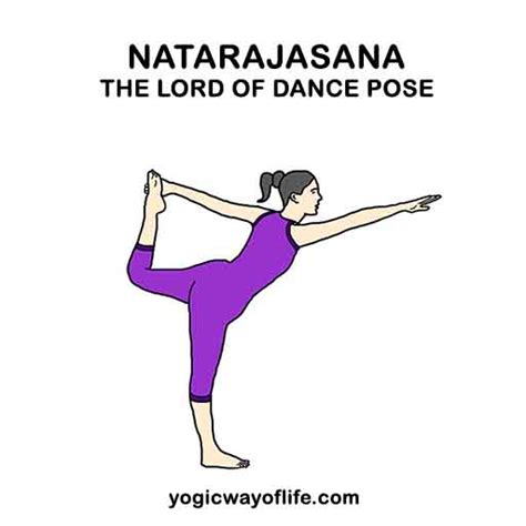 natarajasana lord  dance pose yogic   life