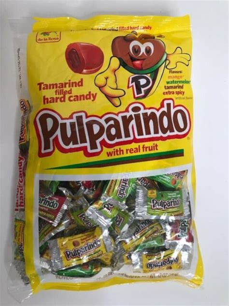mexican candy de la rosa tamarind filled pulparindo hard candy 2 pack