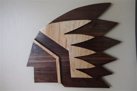 fighting sioux wood logo