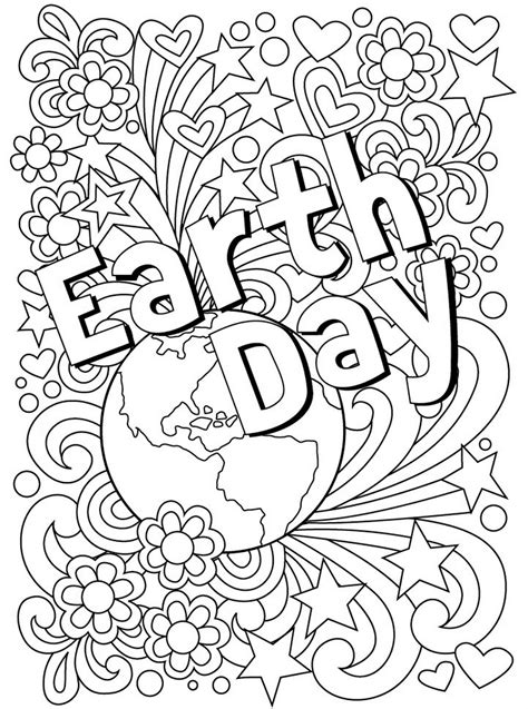 earth day coloring page fun   celebrate