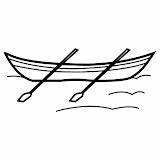 Rowing Coloring Pages Boat Barca sketch template
