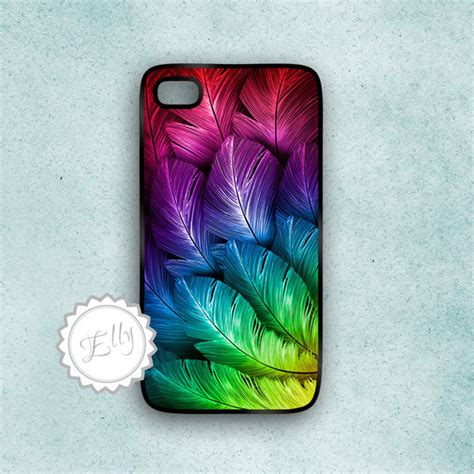 iphone  feathers hard case apple colors cover  luulla