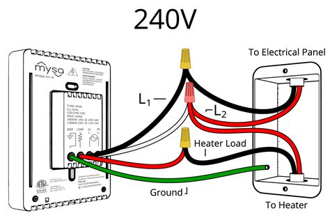wiring diagram  wall heater