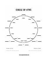 Template Fifths Circle Printable sketch template