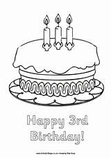 Happy Pages Birthday Colouring 4th Coloring 5th 3rd Cake Birthdays Printable Cards Print Party Puzzles Cakes Candles Explore Pdf Activityvillage sketch template