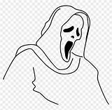 Ghost Drawing Halloween Ghostface Face Casper Clipart Draw Drawings Big Transparent Paintingvalley sketch template