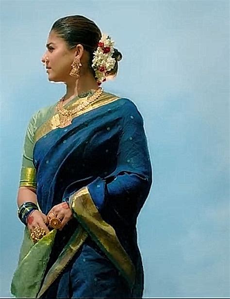 nayanthara mookuthi amman  saree nayanthara hairstyle bridal saree