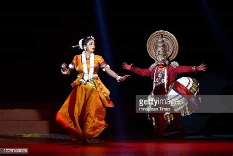 sita and ravana during sita haran in a performance of ramleela a