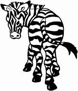 Zebra Coloring Pages Baby Kids Animals Wildlife Printable Getdrawings Drawing sketch template