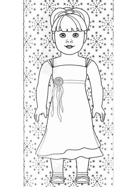 american girl doll coloring pages