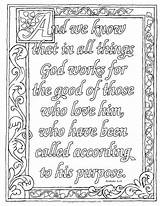 Romans Psalm Christian Illuminated Doodle sketch template
