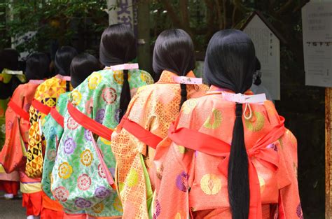Holy Princess Saioh At Festival Saigu Parade Kyoto Japan