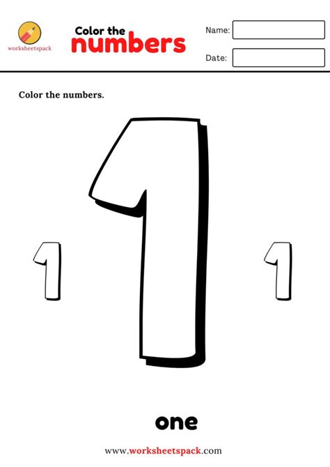 numbers   coloring pages worksheetspack