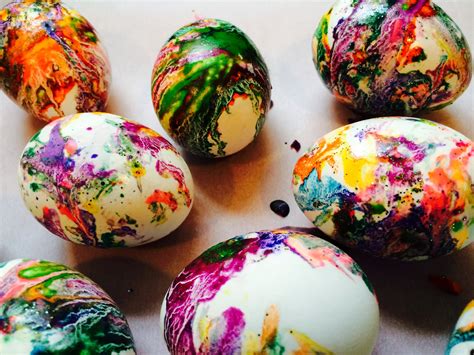 crazy colored easter eggs  beautifully messy house
