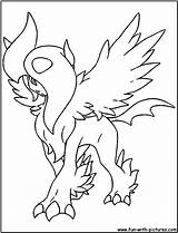 Pokemon Mega Coloring Pages Absol Charizard Ex Garchomp Printable Color Print Getcolorings Library Clipart Pag Popular Comments Coloringhome sketch template