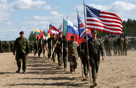 nato spearhead troops practice fast deployment  poland