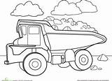 Truck Dump Coloring Pages Color Printable Car Preschool Kids Worksheets Drawing Worksheet Boys Sheets Trucks Outline Vehicles Getdrawings Education Craft sketch template