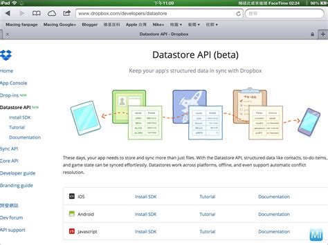 macing dropbox datastore api apps dropbox