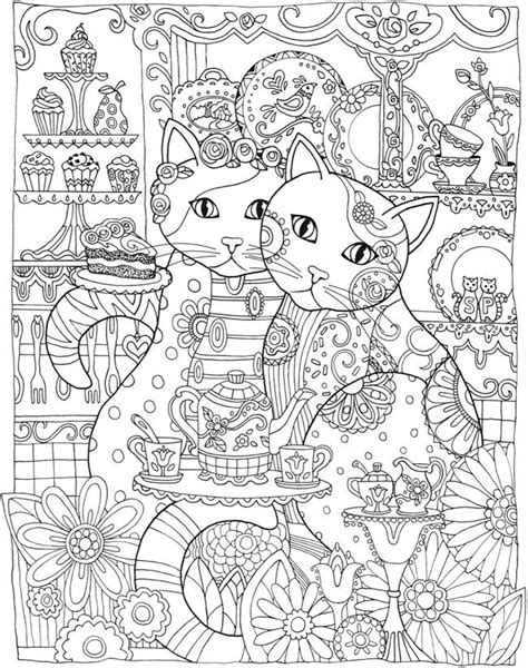 cat coloring pages  adults
