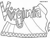 Coloring Pages Doodle Virginia States United Alley Usa Doodles Printable Mediafire Parks National Grade Studies Social Color Classroomdoodles sketch template