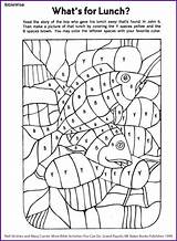 Loaves Jesus Fishes Activity Kids Bible Activities Fish School Sunday Men Coloring Fisher Maze Printables Crafts Feeds Biblewise Fill Korner sketch template