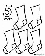 Counting Numbers Coloring Pages Count Activity Objects Kids Learning Worksheets Number Color Learn Sheets Printable Preschool Socks Clipart Worksheet Activities sketch template