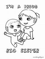 Sister Coloring Pages Brother Lol Big Doll Surprise Colouring Birthday Happy Baby Sisters Printable Drawing Color Kids Print Sibling Getcolorings sketch template