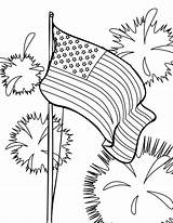 Fireworks Coloring Flag July Pages American Fourth Independence Sheets Printable Color Drawing Firework Utah Print 4th Kids Printables Activity Celebration sketch template