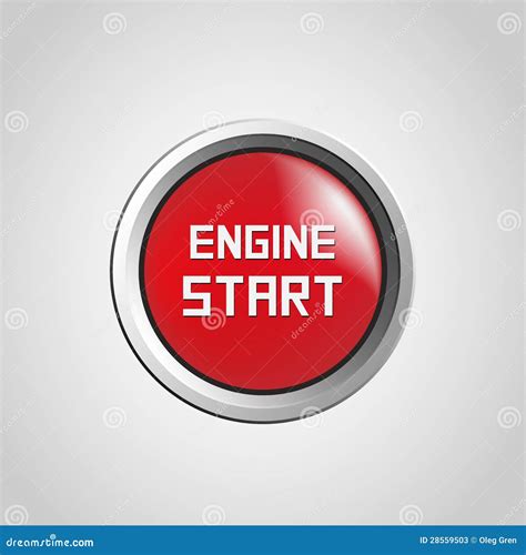 engine start stock vector illustration  close electronic