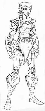Warrior Coloring Women Designlooter Female Her Approached Vein Teela Drew Interest Drawings Same Again Then Just sketch template