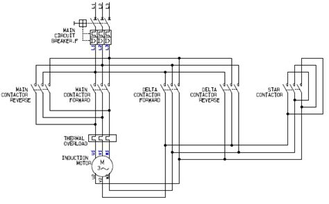 power circuit   star delta  wye delta  reverse electric motor controller  basic