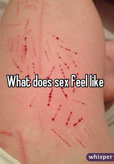 what does sex feel like