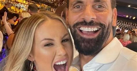 Cheeky Rio Ferdinand Can T Keep His Hands Off Wife Kate During Sunday