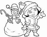 Explorer Coloring Pages Getcolorings Dora sketch template