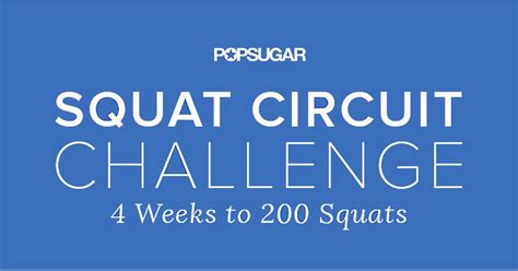 Printable 30 Day Squat Challenge Popsugar Fitness Australia